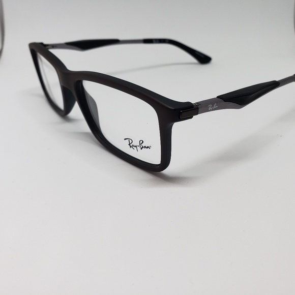 Ray Ban RX Eyeglasses Unisex Brown Black - Picture 7 of 7